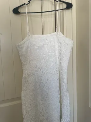 White mini dress Size L thumbnail 4