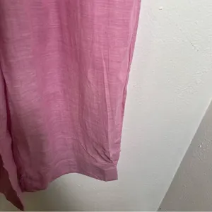 Nicobar Women's Size XS‎ Serene Pant Lilac Purple Wide Leg Gathered 100% Cotton thumbnail 9