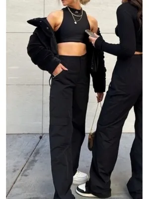 Alo All That Trousers Black High-Rise Waist Waisted Joggers Hiking Outdoor Pants thumbnail 11