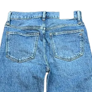 Madewell The Perfect Vintage Jean Ainsworth Wash‎ Size 25 Raw Hem High Waist thumbnail 4