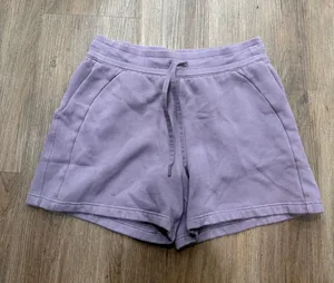 Lululemon Scuba High Rise Short 3 Purple Cotton Fleece LW7CBOS Womens 10 thumbnail 1