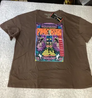 Pink Floyd Queen Elizabeth Hall 1966 Graphic T-Shirt Mocha Brown‎ XL New thumbnail 1