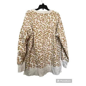 Aerie Pink leopard print‎ Sweatshirt size M thumbnail 2