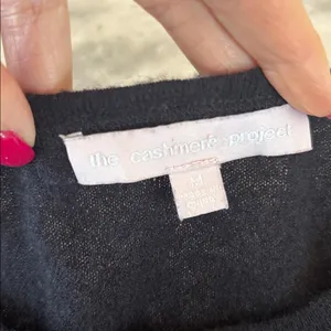 The Cashmere Project Black Cashmere Tee Shirt thumbnail 4