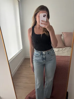 High-Waisted ZARA Jeans thumbnail 2