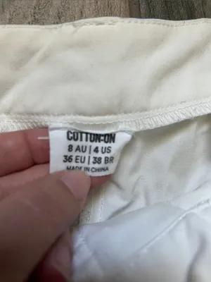 Cotton On White Wide-Leg Trousers thumbnail 2