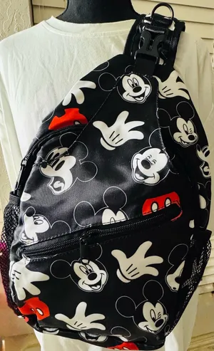 Disney Mickey Mouse, sling bag with Mickey face, gloves, and pants thumbnail 1