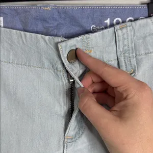 GAP 1969 Boyfriend Flare Low Rise Light Blue Denim Japanese Jeans sz Junior 1 thumbnail 5