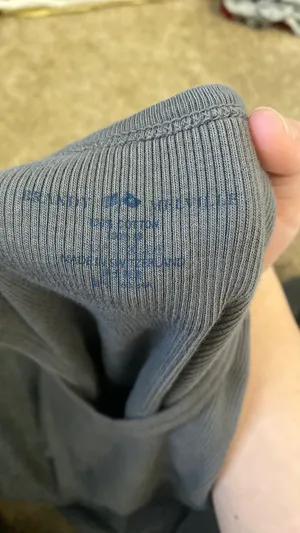 Brandy Melville Tank Top Grey Ribbed Crop thumbnail 3