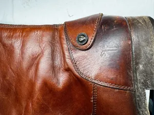 FRYE Melissa Button Leather Riding Womens 6.5 cognac Equestrian Knee High BOOTS thumbnail 13