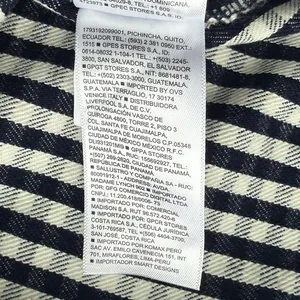 Gap x DOEN Gingham Denim Mini Shift Dress Navy Blue White Size 0 NWOT thumbnail 8