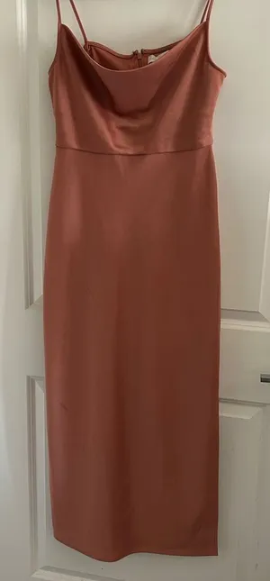 Sachin + Babi Brown Slip Midi Dress thumbnail 1