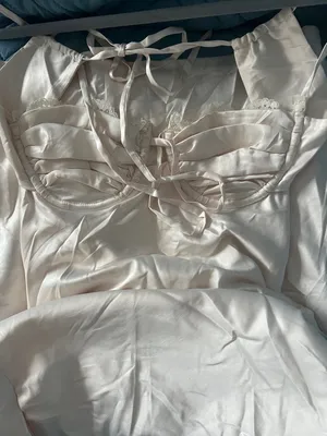 BabyBoo Silky Satin Light Blush Slip Dress with Spaghetti Straps S thumbnail 5