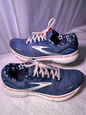 Brooks Men's Navy and Red Performance Running Shoe thumbnail 2