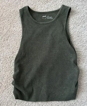 Aerie Cropped Tank Top thumbnail 1