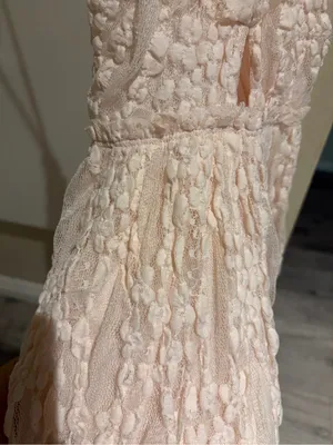 NWT free people fairy light pink Lace Spaghetti Strap Mini Dress thumbnail 6