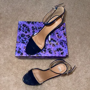Elegant Navy High Heel Sandals thumbnail 6
