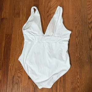 Andie The Mykonos One‎ Piece Ribbed Swimsuit White plus size XXL NWT thumbnail 4
