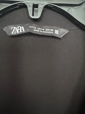 Zara Black Short-Sleeve Utility-Style Jumpsuit thumbnail 3