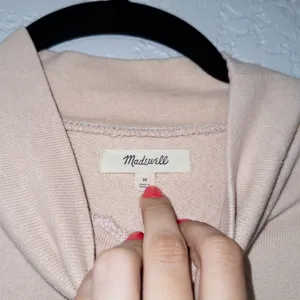 Madewell Avalon Pink Hemp-Cotton Mockneck Sweatshirt Size Medium thumbnail 8
