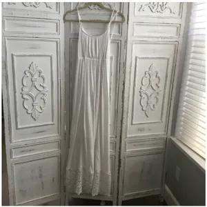 Motherhood Maternity Lace Hem Boho Maxi Dress in White size Small, NWOT thumbnail 12