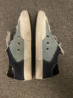 Golden Goose Superstar RARE Sneaker Leather Denim hot pink star size 36 5.5 US thumbnail 4
