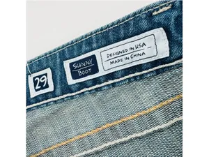 Miss Me Blue Distressed Sunny Boot Cut Jeans Size 29 Low Rise thumbnail 6