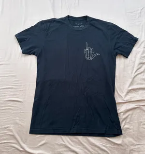 Hubs & Hers Black Graphic Short Sleeve T-Shirt Limited Edition Sz Medium thumbnail 1