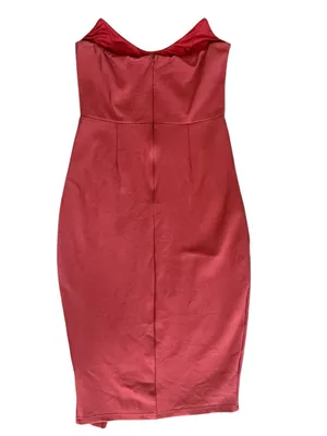 Superdown Revolve Women’s Zarah Strapless High Slit Dusty Rose Midi Dress Sz S thumbnail 6