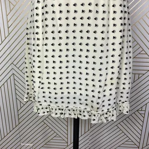 For Love & Lemons Sweetheart‎ Mini Dress Creme Heart Print Size US Medium thumbnail 6