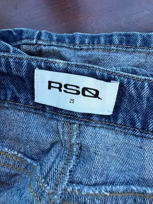 Tillys RSQ Denim Skort Side Tie Mini Size 25 Wrap Front thumbnail 9