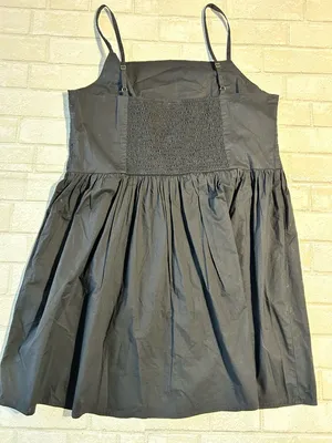 GAP Black Smocked Casual Vacation Dress Size XL thumbnail 2