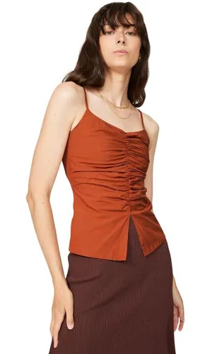 DRAE Shirred Backless Camisole in Small Womens Sleeveless Tank Top thumbnail 1