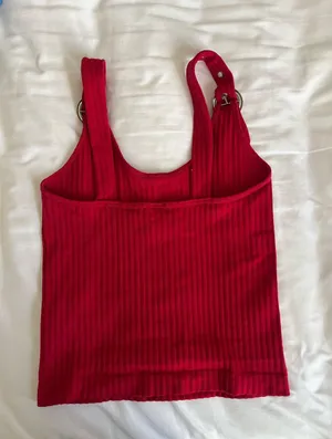 Dynamite Red Buckle Strap top thumbnail 2