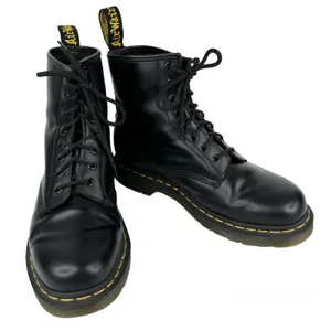 Dr. Martens 1460 Smooth Leather Black Lace Up Boots EU41 W9 M8 UK7 thumbnail 1