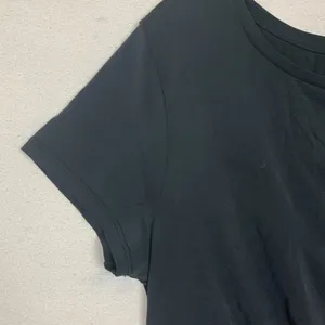 Zyia Active womens large black dark gray crop short sleeve shirt twist gym lulu thumbnail 6