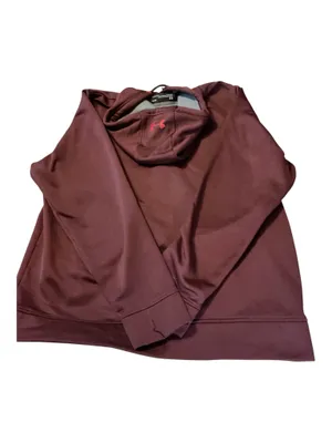 Under Armour ColdGear Armour Fleece Hoodie Mens Large Burgundy Maroon Red Logo thumbnail 2