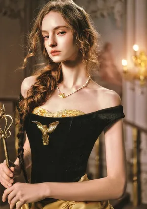 NEW LaceMade Golden Eagle Goddess Corset Top Size XL thumbnail 6