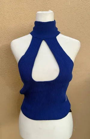 Edgy cut out top Blue Size M thumbnail 1