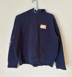 Starfit navy blue hoodie sweatshirt thumbnail 1