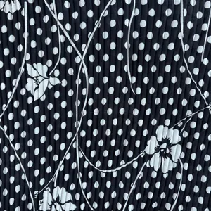 Serenade Polka Dot Floral Babydoll Top Pleated Blouse Sheer Boho Fairy Large thumbnail 9