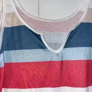 Red, white, and blue striped tank top‎ Size S B47 thumbnail 3