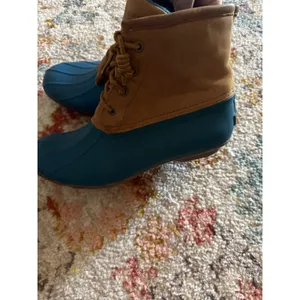 Sperry Top-Sider Saltwater Duck Boots Tan Leather Waterproof STS94923 Women 9 thumbnail 3