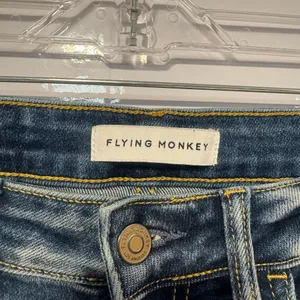 Flying Monkey‎ Distressed Blue Straight Leg Jeans thumbnail 2