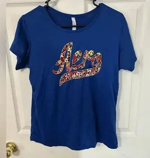 Women’s‎ tshirt Blue Size L thumbnail 1