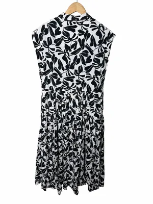 By Anthropologie Tiered Shirt Dress Size Medium thumbnail 6