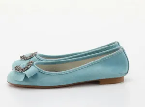 Alberto la Torre blue suede ballet flats size 37 thumbnail 3