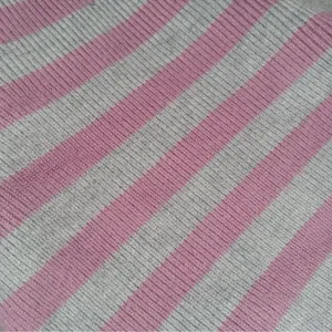 Free people gray pink striped crop off the shoulder sweater pullover size XS thumbnail 11