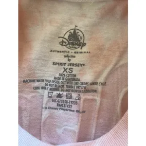 Disney Spirit Jersey Walt Disney World Womens XS Pink Tie Dye Glitter Logo Shirt thumbnail 7