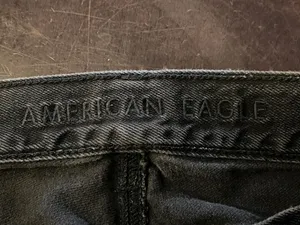 American Eagle Outfitters Boyfriend Jeans Womens 4 Gray High Rise Charcoal Denim thumbnail 7